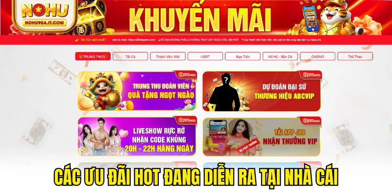 Các ưu đãi hot đang diễn ra tại nhà cái