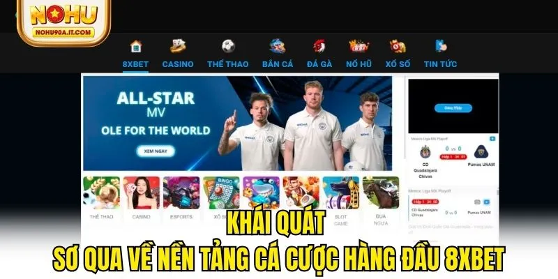 Khái quát sơ qua về nền tảng cá cược hàng đầu 8Xbet