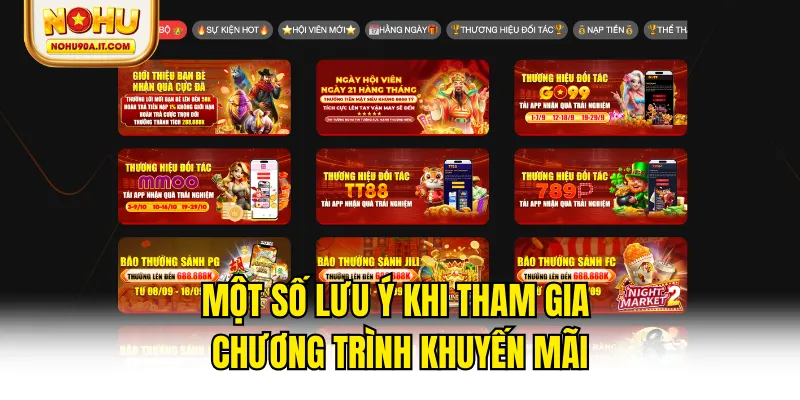 Một số lưu ý khi tham gia chương trình khuyến mãi