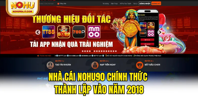 Nhà cái NOHU90 chính thức thành lập vào năm 2018